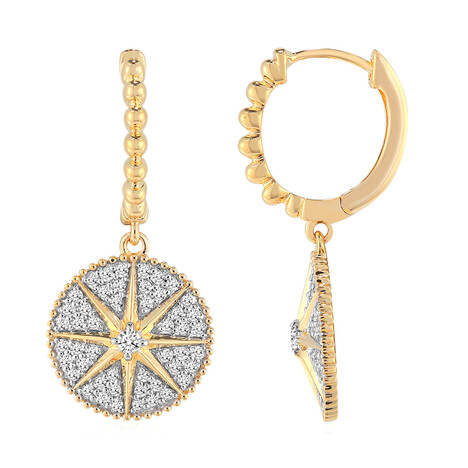 SI1 (G) Brillant-Goldohrringe (Annette)