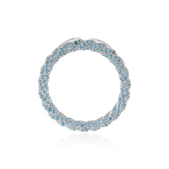 Ciondolo in argento con Topazio Blu Svizzero