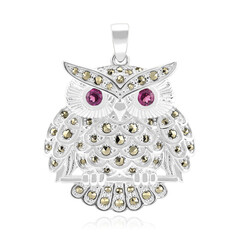 Pendentif en argent et Grenat Rhodolite (Annette classic)