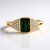 Anello in argento con Tormalina Verde di Benedito