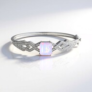 Bracciale in argento con Opale di Welo AAA (de Melo Essence)