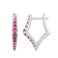 Orecchini in argento con Rodolite