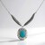 Collana in argento con Turchese Kingman Mohave Blu (Jones Lee)