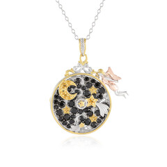 Edelstein-Silberhalskette