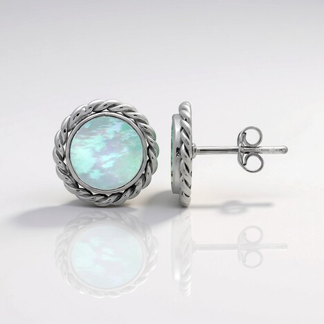 Orecchini in argento con Madreperla (Bali Barong)