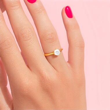 Anello in argento con Zircone