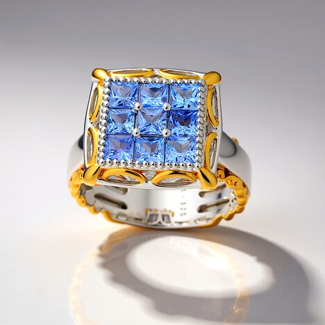 Anello in argento con Tanzanite (Gems en Vogue)