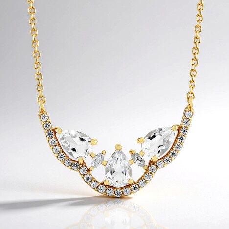 Collana in argento con Petalite