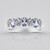 Anello in argento con Tanzanite