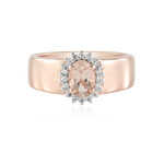Anillo en plata con Morganita