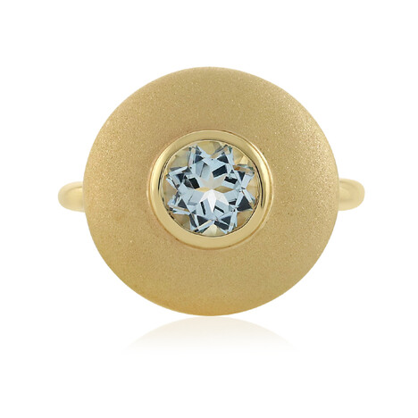 Anello in argento con Topazio Blu Cielo (MONOSONO COLLECTION)