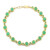 Bracciale in argento con Crisoprasio (KM by Juwelo)