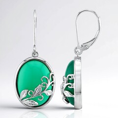 Orecchini in argento con Agata