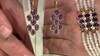 Pendientes en plata con Amatista (KM by Juwelo)