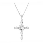 White Topaz Silver Necklace