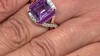 Anillo en plata con Amatista Rosa de Francia (Adela Silber)
