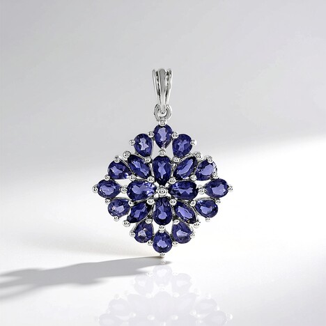 Ciondolo in argento con Iolite