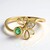 Bague en or et Emeraude de Zambie AAA (CIRARI)