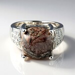 Anello in argento con Diaspro Dentritico Sonora