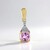 Ciondolo in oro con Kunzite