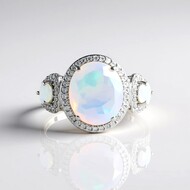 Zilveren ring met een Welo-opaal