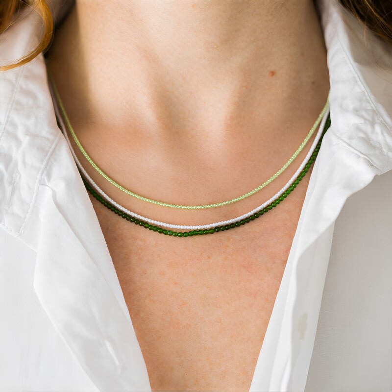 Collar en plata con Peridoto