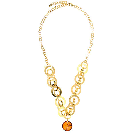 Collana in argento con Ambra Baltica (dagen)