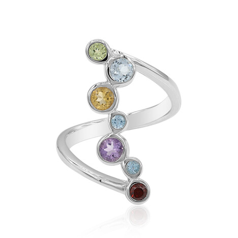 Zilveren ring met een amethist