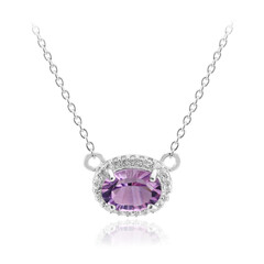 Collier en argent et Améthyste