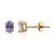 Boucles d'oreilles en or et Tanzanite