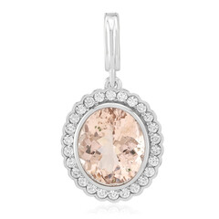 Ciondolo in argento con Morganite Brasiliana