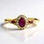 Anello in oro con Rubino Mozambico AAA