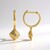 Orecchini in argento con Diamante Champagne I2