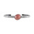 Rhodochrosite Silver Bangle (Desert Chic)