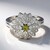 Anello placcato in platino con Tormalina Cuprian
