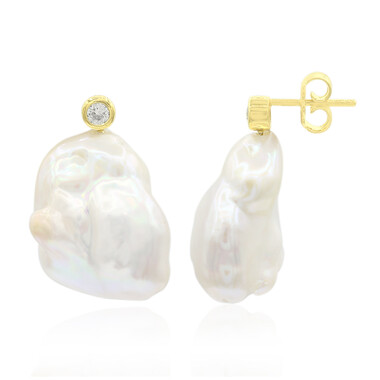 Orecchini in argento con Perla di Acqua Dolce (TPC)