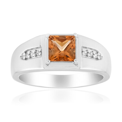 Anello in argento con Topazio Tepetate