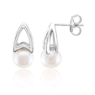 Zilveren oorbellen met Akoya parels (TPC)