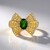 Anello in argento con Diopside Russo
