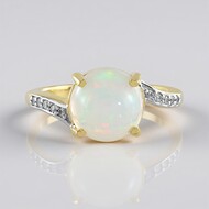Welo Opal Silver Ring