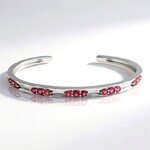 Bracciale in argento con Tormalina Rosa Brasiliana (Pallanova)