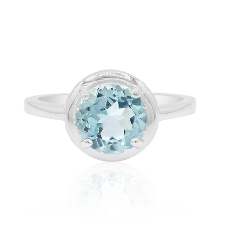 Anello in argento con Topazio Blu Cielo