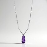 Collana in argento con Ametista Siberiana (de Melo)