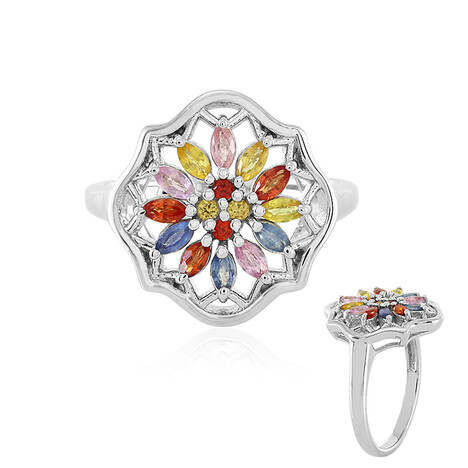 Bague en argent et Saphir