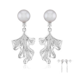 Orecchini in argento con Perla d'Acqua Dolce Argentata