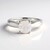 Bague en argent et Pierre de Lune arc-en-ciel