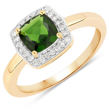 Russischer Diopsid-Goldring