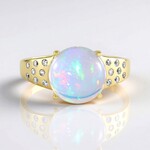 Anello in argento con Opale di Welo
