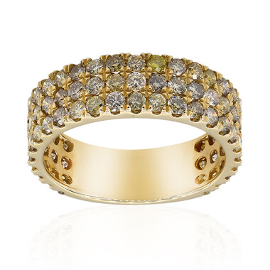 Anillo en oro con Diamante fancy SI2 (CIRARI)