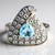 Anello in argento con Topazio Blu Cielo